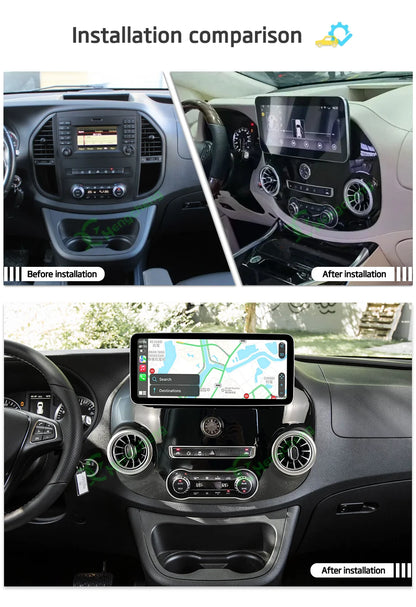 Schermo Android 2 DIN da 12,3" per Mercedes Vito