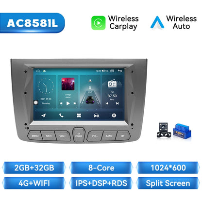 Double Din Car Stereo, 7", Android 12 for Alfa Romeo Mito 2008-2012