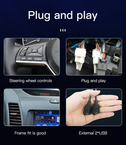 Stereo Honda Fit Jazz 2002 to 2007 9" Android 10.0, Double Din GPS