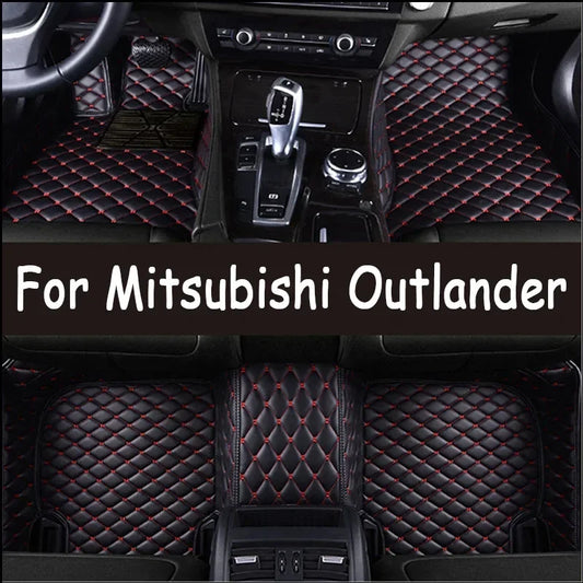 Tappetini di lusso per Mitsubishi Outlander 2013-2018 - 5 posti DIN