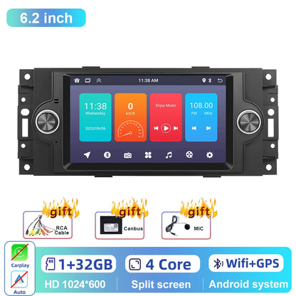 Autoradio 2DIN da 7" per Jeep Cherokee, Dodge e Chrysler 2004-2008