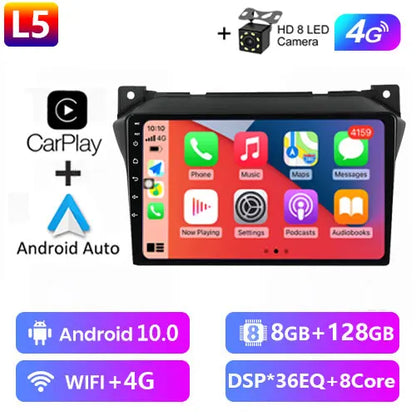 Android 12 9" 2 Din Autoradio per Suzuki Alto 2009-2016