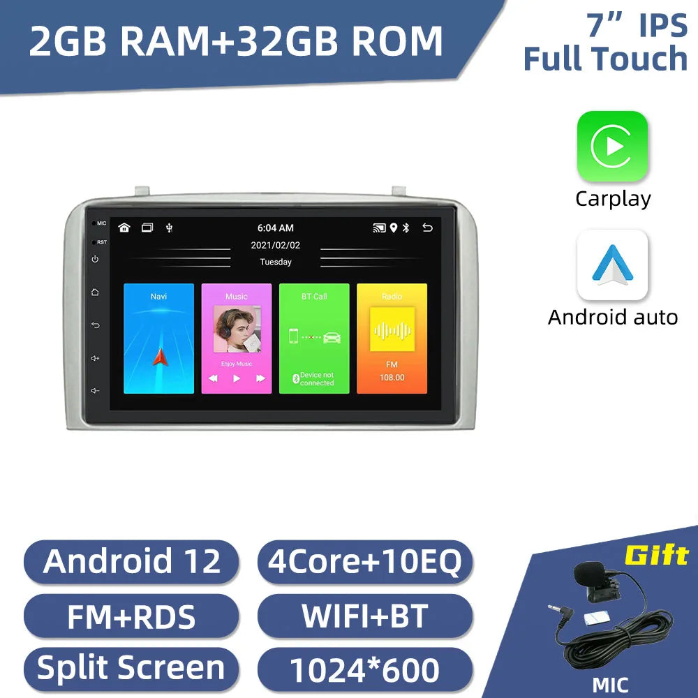 Autoradio multimediale Android da 7" per Alfa Romeo 147