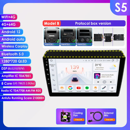 Android 9" CarPlay DSP per Fiat Ducato, Citroen Jumper, Peugeot Boxer