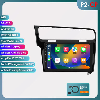 Android 10.1" 2DIN Radio per Volkswagen VW Golf 7 2013-2017 con GPS e CarPlay