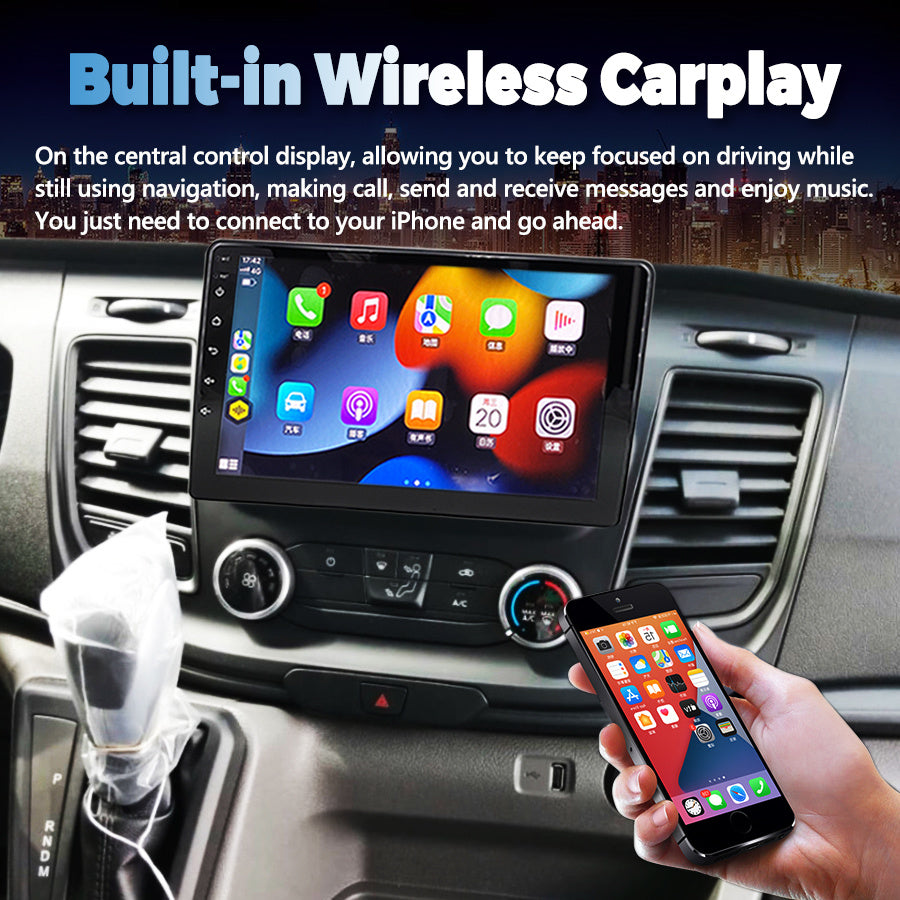 VIGOHI CarPlay 9'' 2DIN para Ford Transit 2020-2024