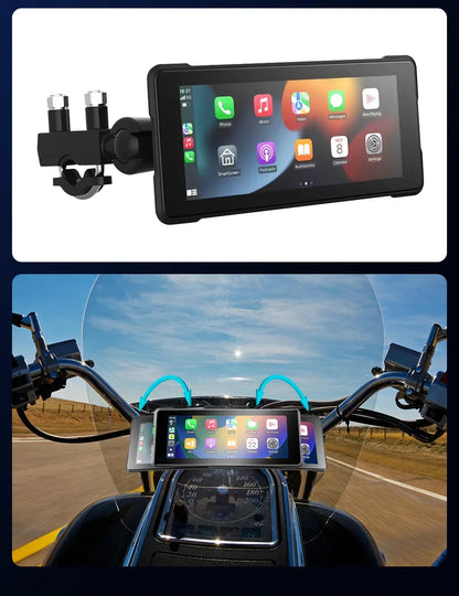 Radio Moto 7" IPX7 CarPlay Android Auto Din