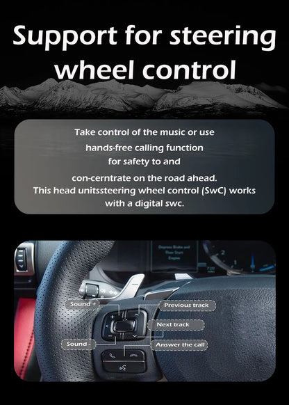 Autoradio 9" 1DIN CarPlay per Renault Clio 2001-2012