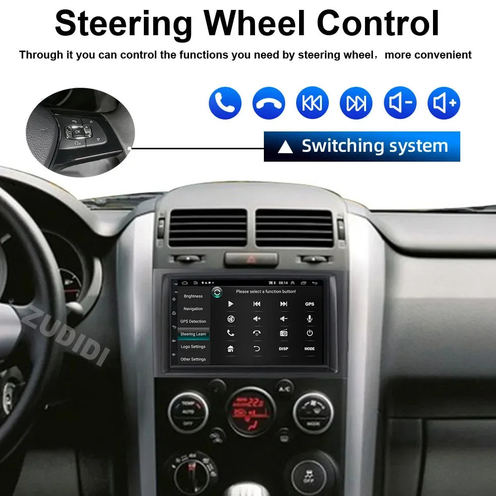 Autoradio Android 13 da 7" per Suzuki Grand Vitara 2005-2015