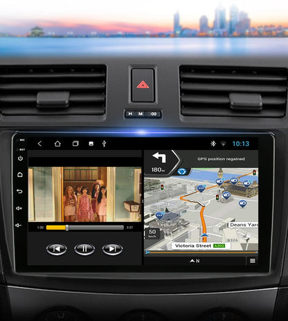 Stereo Mazda 3 2009-2013, 9" Android 12 Double Din, GPS Navigation