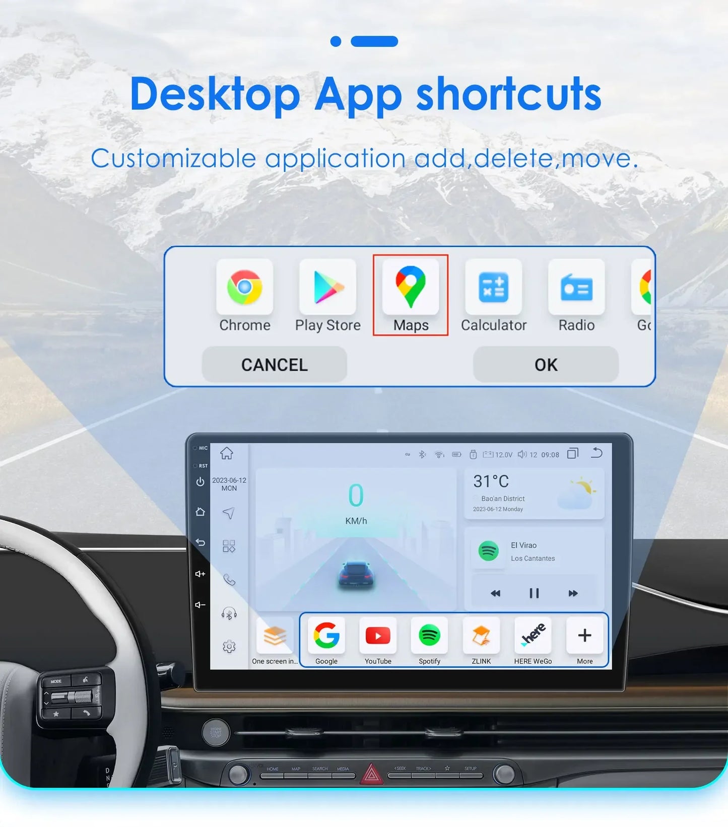 Android 10.1" 2DIN Radio per Volkswagen Golf 7 2013-2017 con CarPlay e 4G