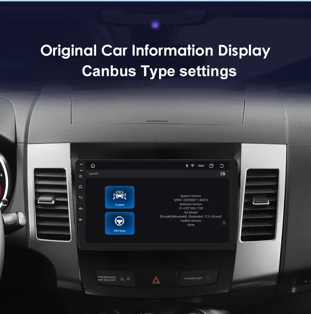 Car radio 9" 2 DIN for Mitsubishi Outlander 2005-2011