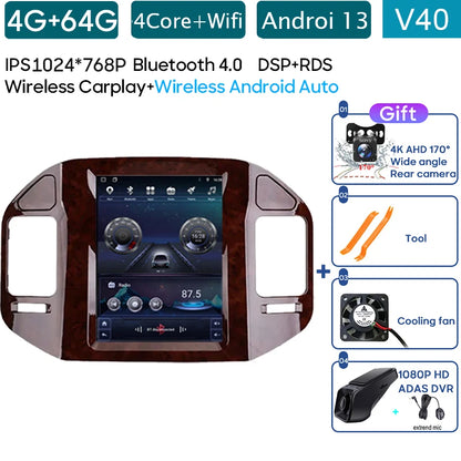 Autoradio 9.7" 1DIN para Mitsubishi Pajero 1999-2011