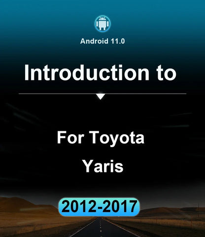 Autoradio GPS Android CarPlay Toyota Yaris 2012-2017 da 9"