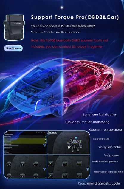OSSURET 7" 2 Din Android 12 CarPlay Autoradio Universale Autoradio