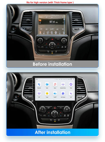 Hizpo 10.1" 2DIN CarPlay Android 13 per Jeep Grand Cherokee 2014-2022