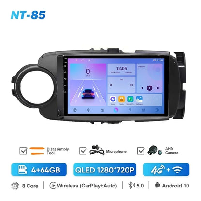 Autoradio GPS Android CarPlay Toyota Yaris 2012-2017 da 9"