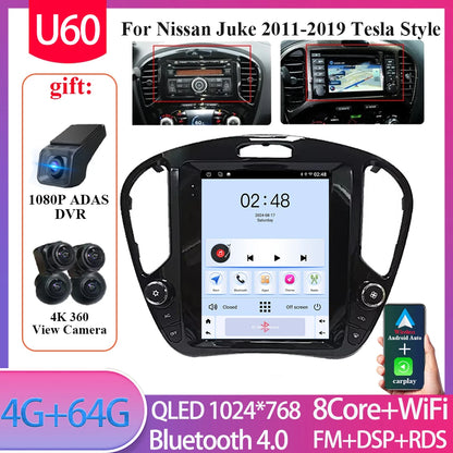 Autoradio Tesla 9.7'' Nissan Juke 2011-2019 CarPlay Android Auto