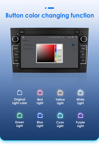 Autoradio da 7" per Opel Astra H/J 2004-2010 Corsa C/D 2004-2013