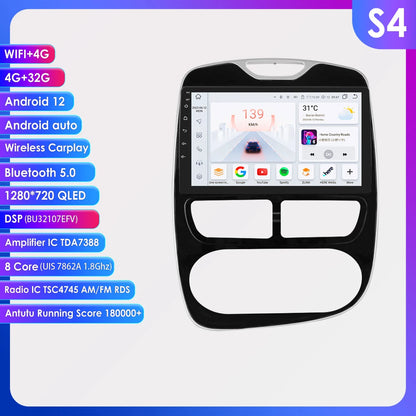 Autoradio 2DIN Android 10 CarPlay per Renault Clio 2012-2016