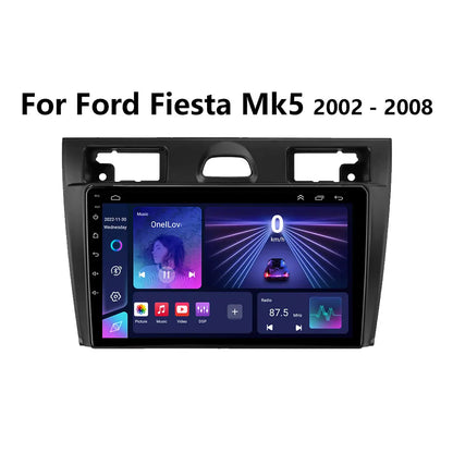 Radio Android 12 CarPlay, 9" 2 Din per Ford Fiesta MK6 2002-2008