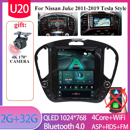 Autoradio Tesla 9.7'' Nissan Juke 2011-2019 CarPlay Android Auto