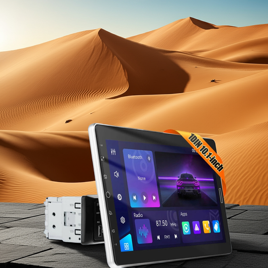 Autoradio 10.1" 1 DIN con pantalla rotatoria