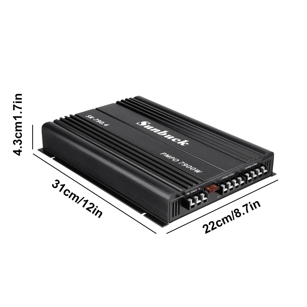 Amplificatore digitale Classe A/B 12V a 4 canali da 7900 W