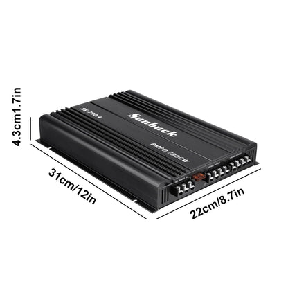 Amplificatore digitale Classe A/B 12V a 4 canali da 7900 W