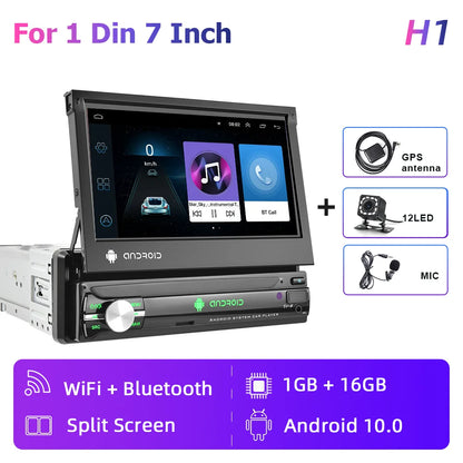 Hikity Autoradio Retráctil de 7" AutoRadioCanario