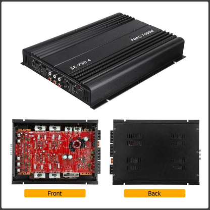 Amplificatore digitale Classe A/B 12V a 4 canali da 7900 W