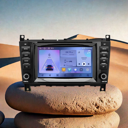 Radio 7" Android con CarPlay Inalámbrico para Mercedes Benz C-Class W203 CLC CLK W209