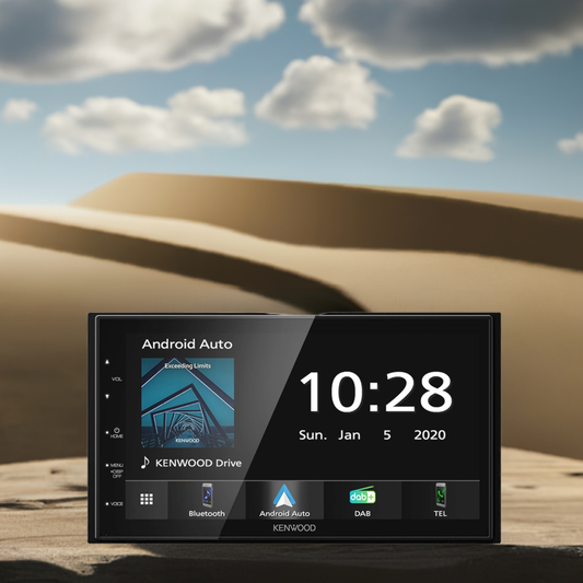 Kenwood 2 DIN 6.8" car radio with GPS and DAB+