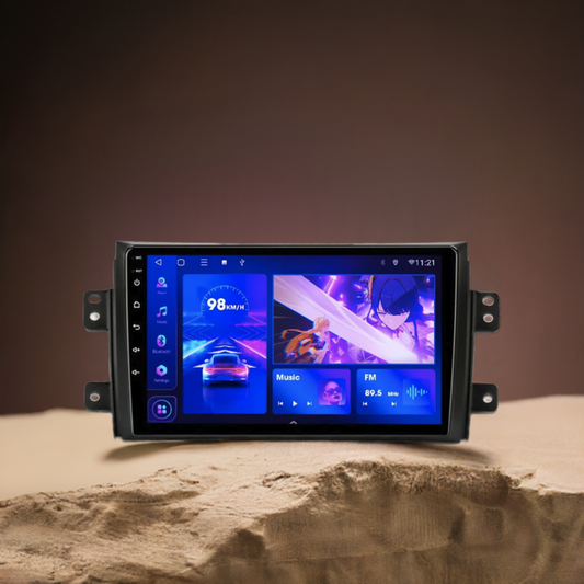 Srnubi 9" Android Autoradio, 2 Din, CarPlay per Suzuki SX4 2006-2014