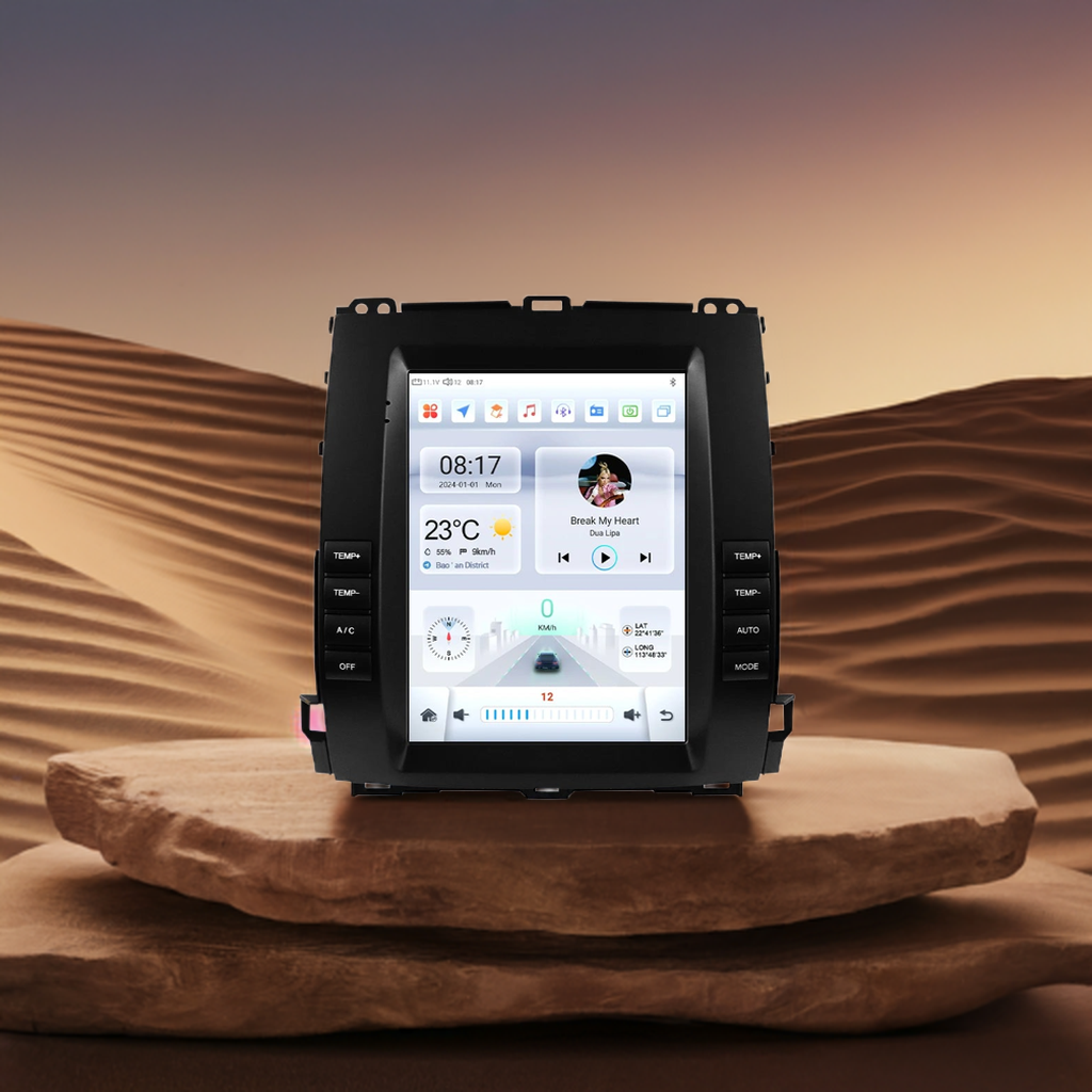 Autoradio Android 13 da 9,7" Double Din per Land Cruiser Prado 120 / Lexus GX470 2002-2009