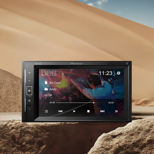 Pioneer DMH-A240BT – Lettore multimediale doppio DIN da 6,2" con Bluetooth, mirroring e altro