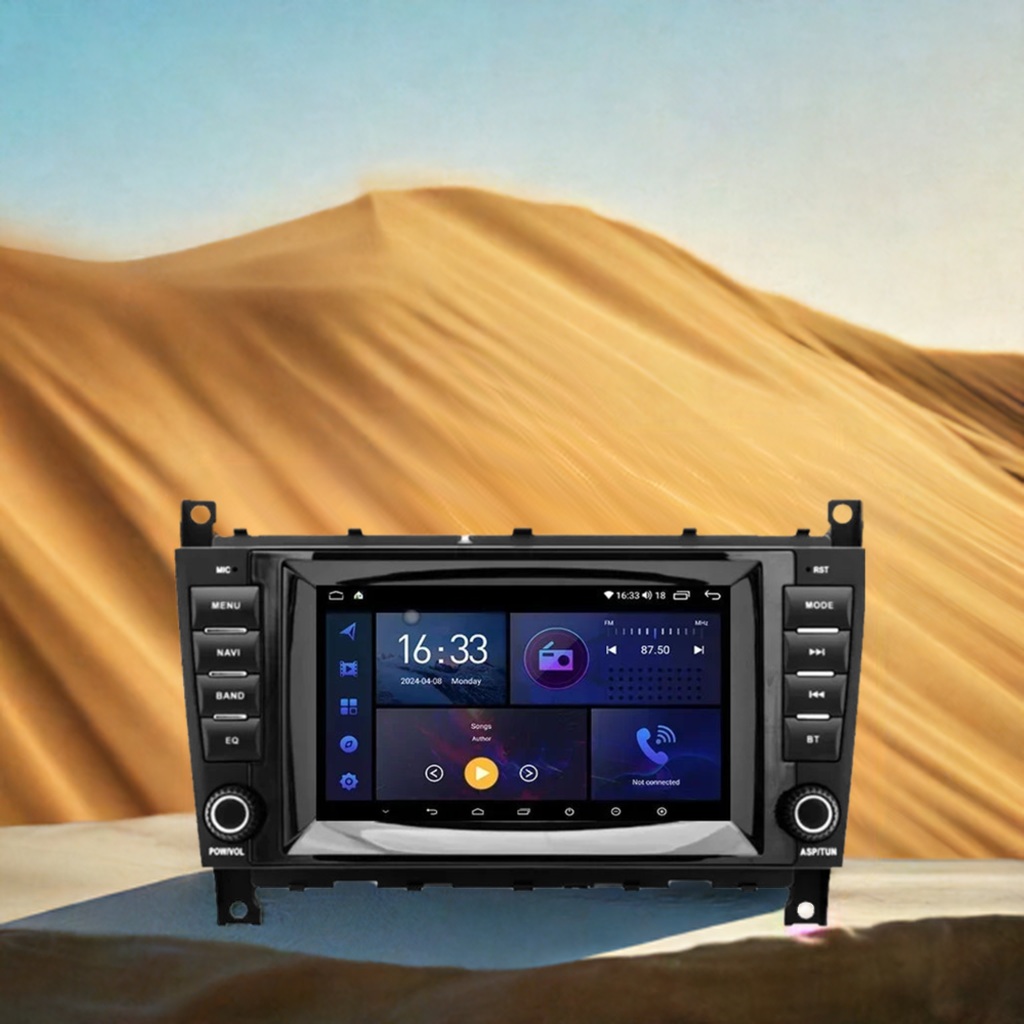 Radio 7" Android con CarPlay Inalámbrico para Mercedes Benz C-Class W203 CLC CLK W209