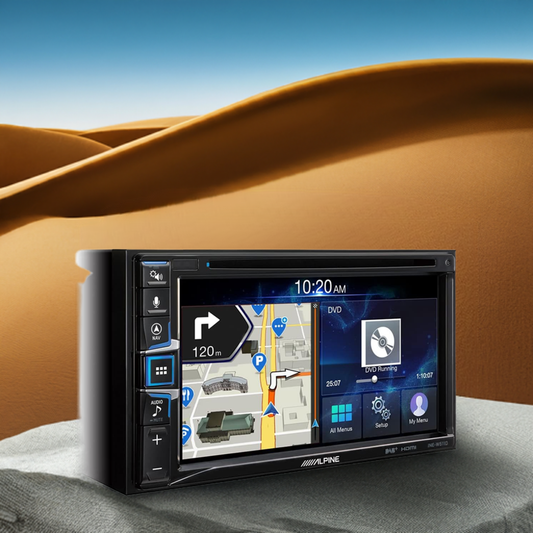 ALPINE INE-W611D Multimedia Car Stereo, Black, 2 DIN