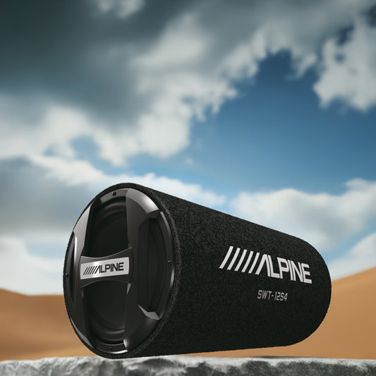Alpine SWT-12S4 300W Nero - Subwoofer Bass Reflex Tube da 12" (300 W, 28-200 Hz, 1000 W, 92 dB, 4 Ω, Nero)