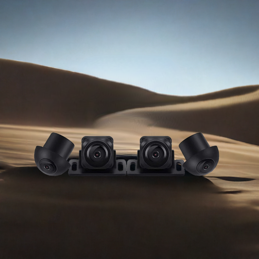 Telecamera a 360° per autoradio Android con vista dall'alto