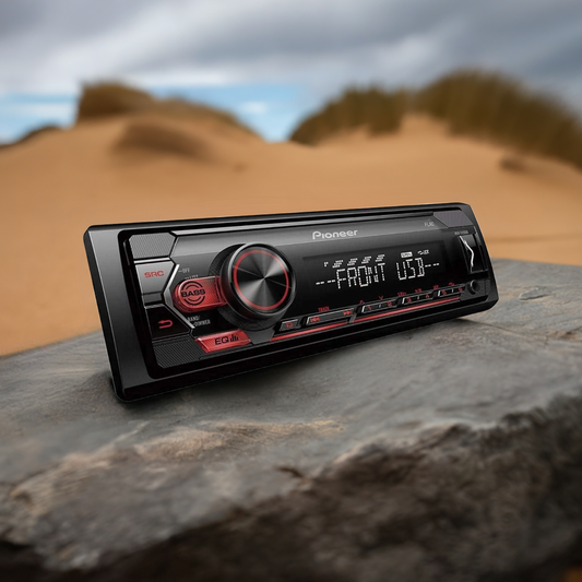 Pioniere MVH-S120UB - Autoradio 1 DIN con sintonizzatore RDS, illuminazione rossa, USB e compatibile con dispositivi Android