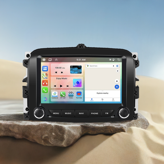 7" 2DIN Car Stereo for Fiat 500L 2013-2019 with CarPlay and Android Auto