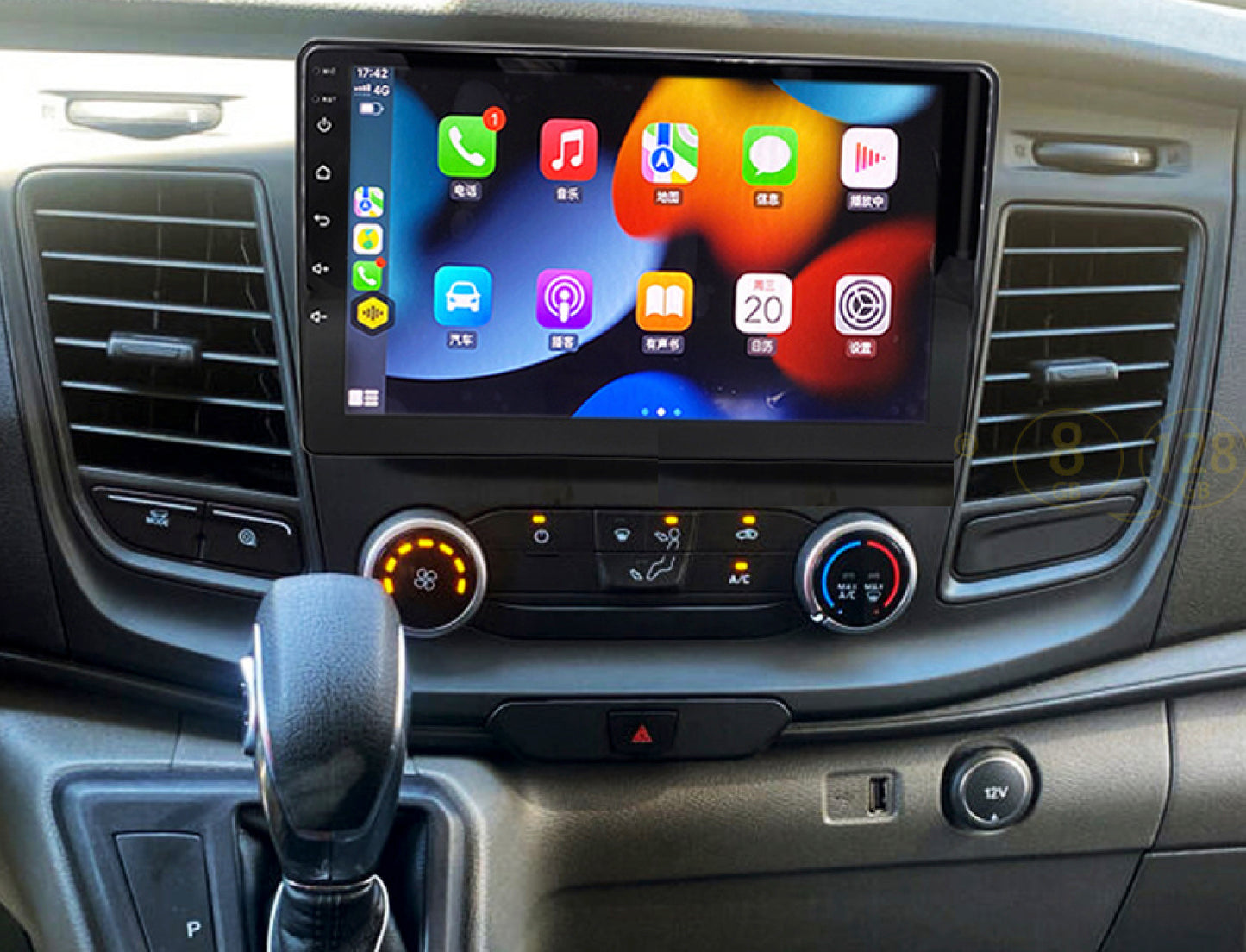VIGOHI CarPlay 9'' 2DIN para Ford Transit 2020-2024