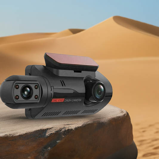 Quystetes Dual Lens Car DVR Dash Cam Telecamera anteriore e interna Videoregistratore di guida Monitor di parcheggio G-Sensor 1080P